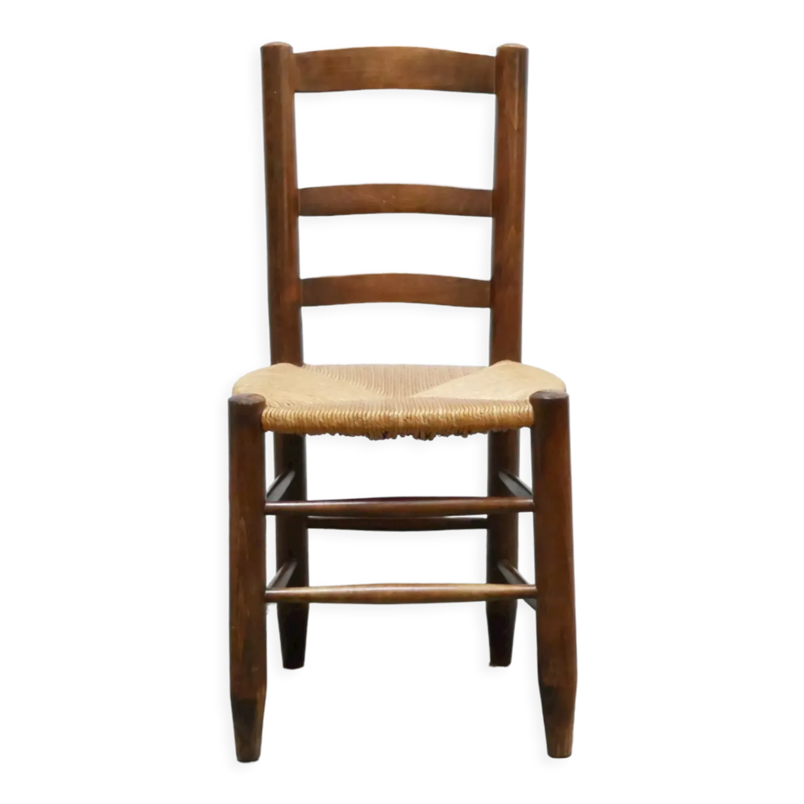 Antique Mulched Wooden Country Chair