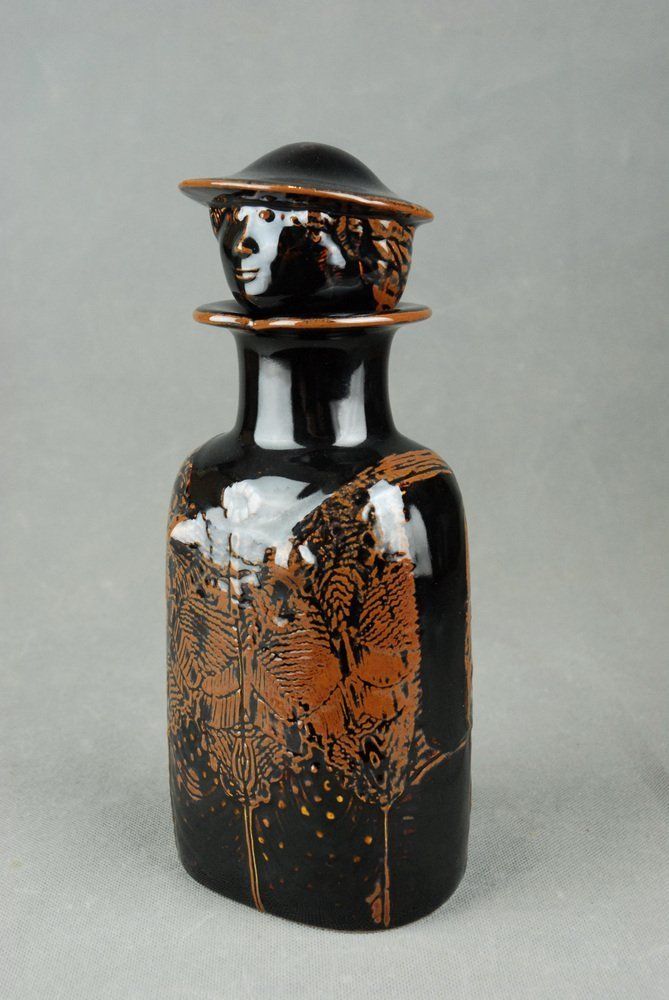 Ceramic Combin Decanter By Stig Lindberg For Gustavsberg Studio, 1970s photo furniture