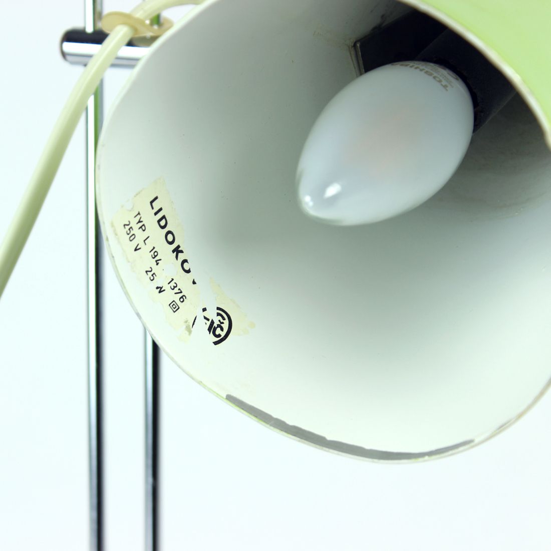 Green Metal Table Lamp By Lidokov, Czechoslovakia 1960s photo vinterior