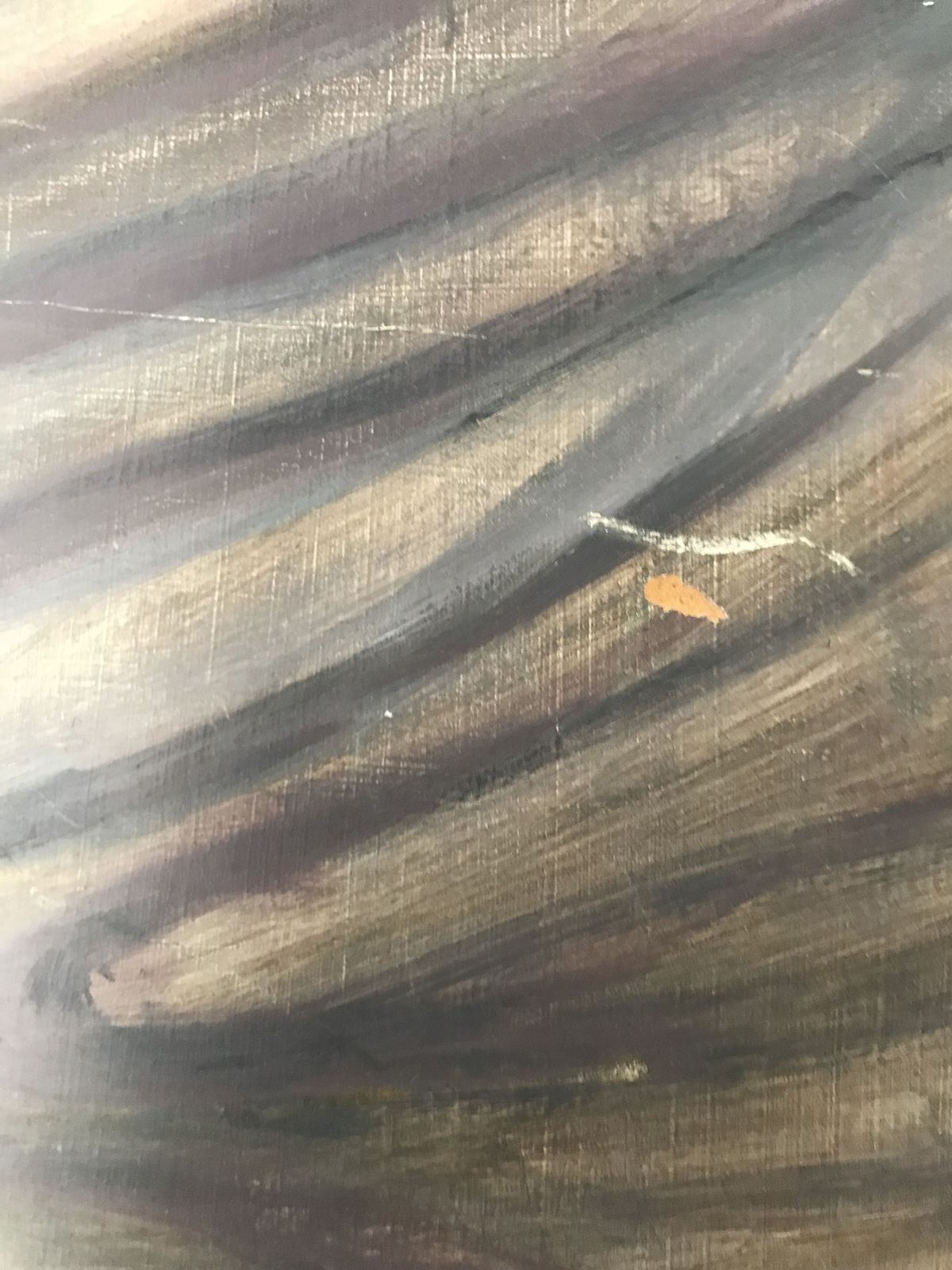 photo furniture 20th Century Still Life Oil On Board  Of A Tablescape With A Reflected Portrait And Newspaper With A Soviet Headline