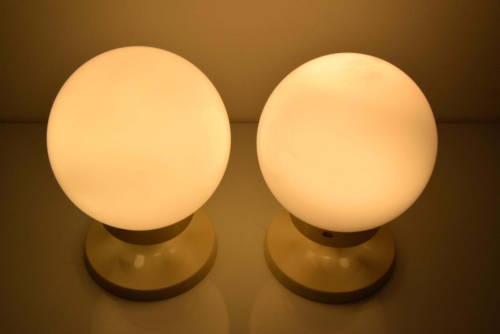 Pair Of Mid Century Table Or Wall Lamps By Instala Děčín,1970's. photo 470.0