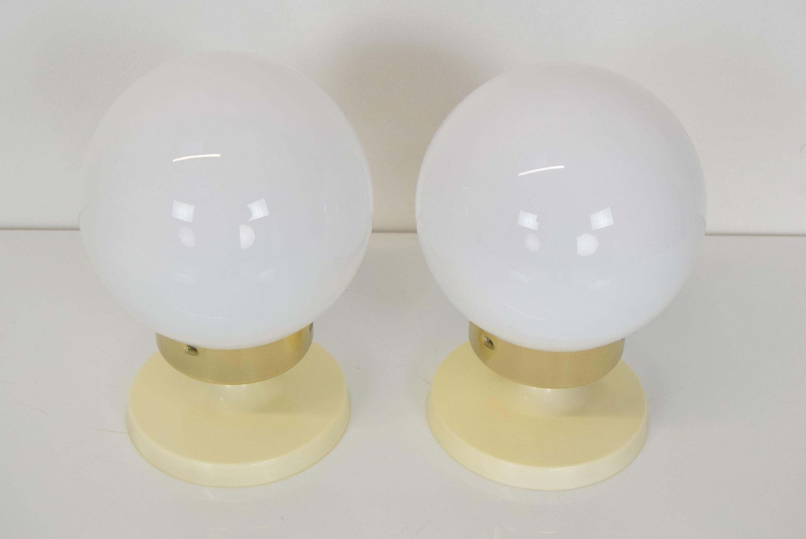 Pair Of Mid Century Table Or Wall Lamps By Instala Děčín,1970's. photo vintage