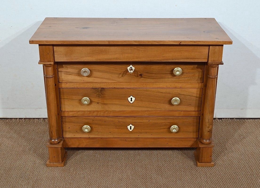 Master's Chest Of Drawers In Solid Walnut, Empire Period, Early 19th Century photo furniture
