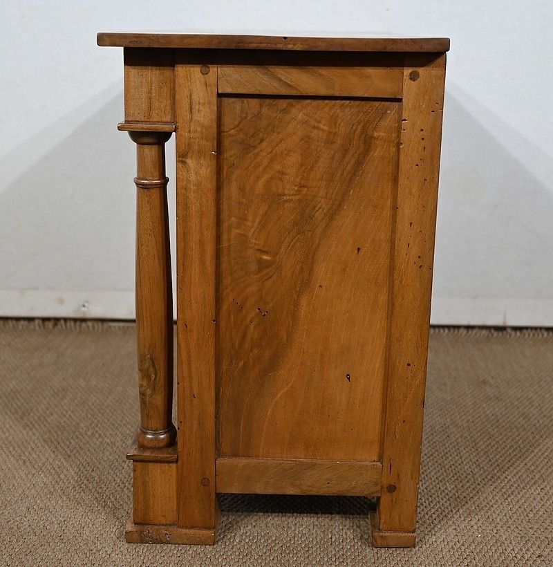 Furniture Master's Chest Of Drawers In Solid Walnut, Empire Period, Early 19th Century photo