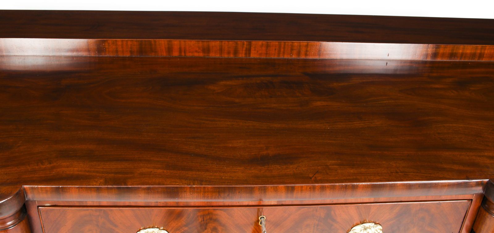 Antique George III Scottish Mahogany Bowfront Sideboard Ca 1790  18th C photo vintage