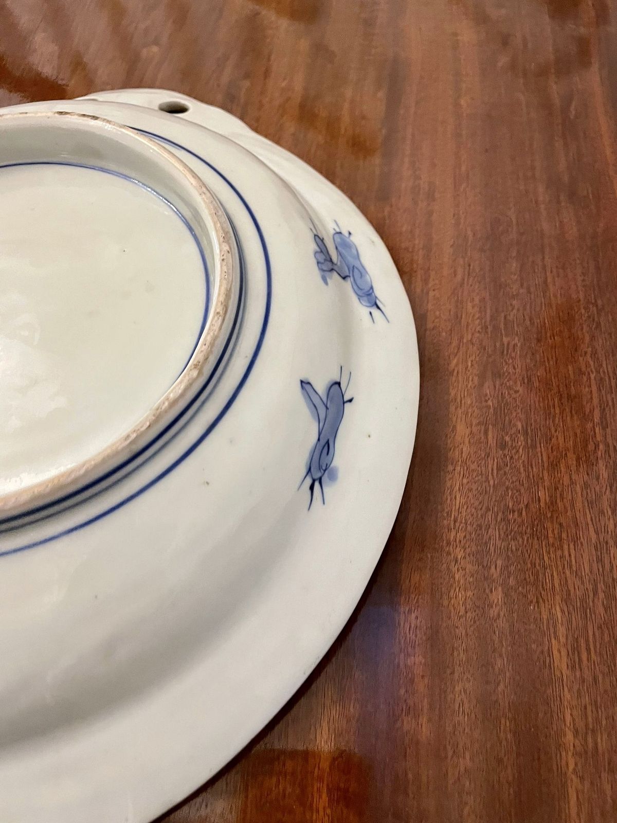 Unusual Antique Quality Japanese Blue And White Imari Dish photo buy