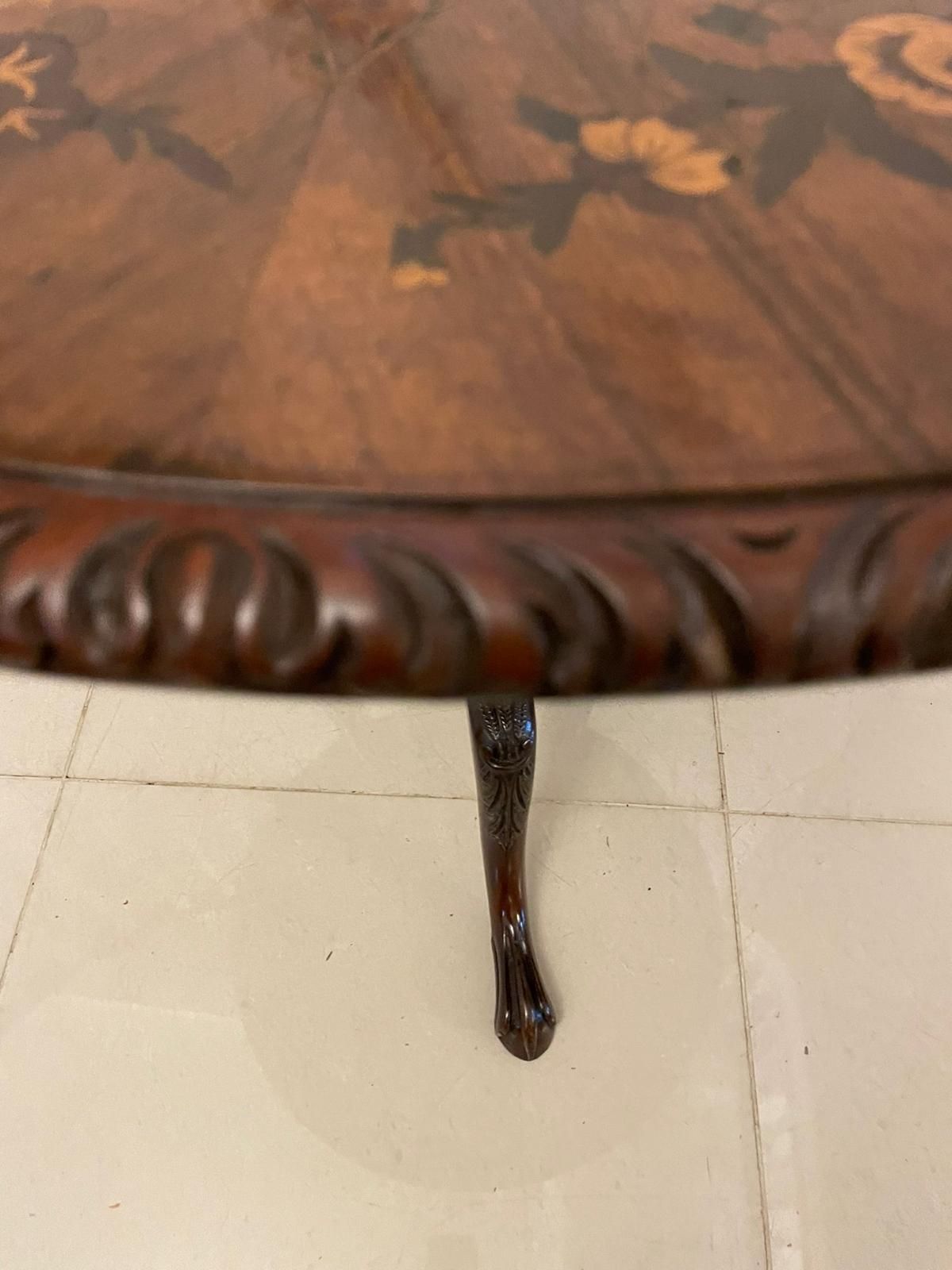 Antique 19th Century  Quality Burr Walnut Marquetry Inlaid Centre Table photo for sale