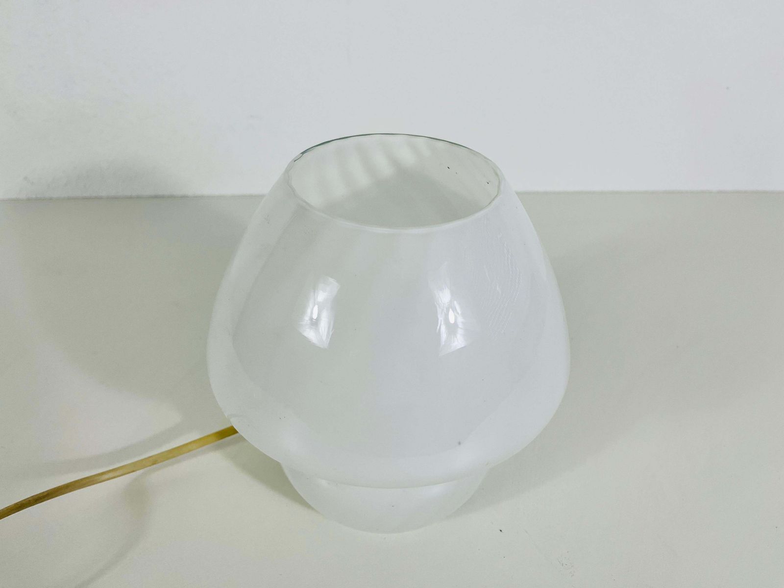 Murano Glass Mushroom Table Lamp By Vetri D‘Arte Italy 1970s photo for sale