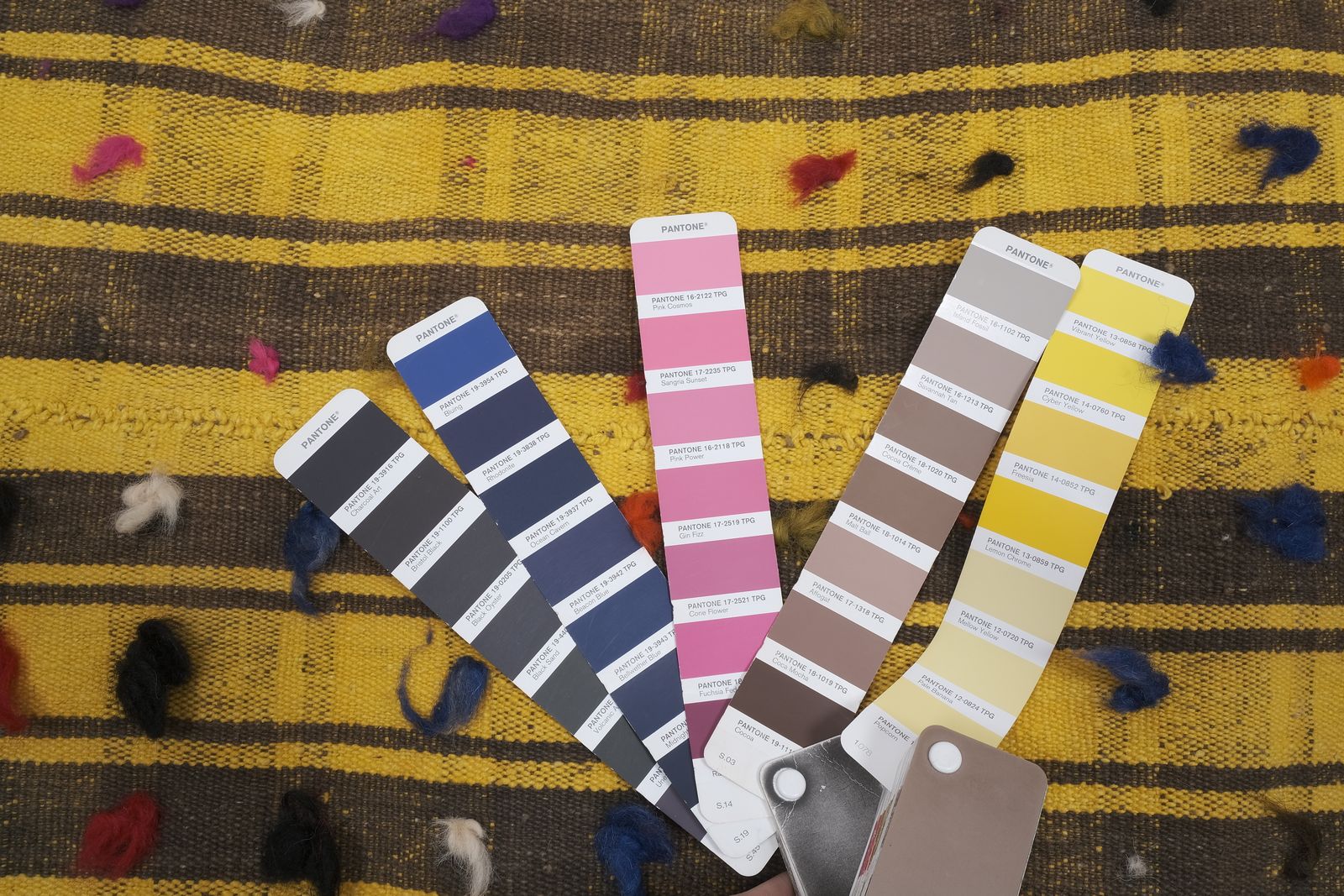 Striped Yellow Turkish Kilim With Tulu Details 6'8'' X 7'5'' photo 1250.0