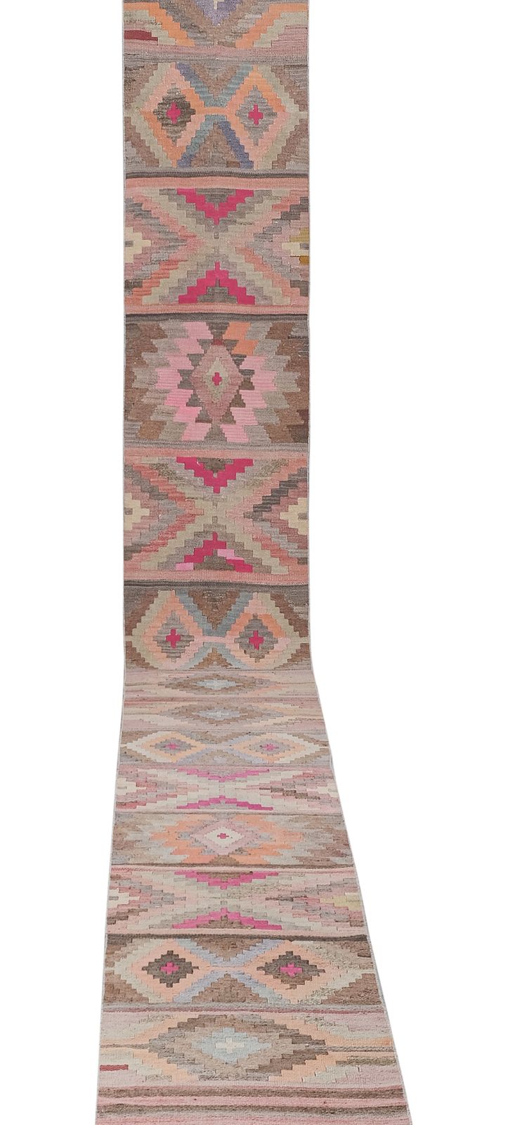 Turkse handgemaakte loper kilim, extra lang voor hal photo furniture