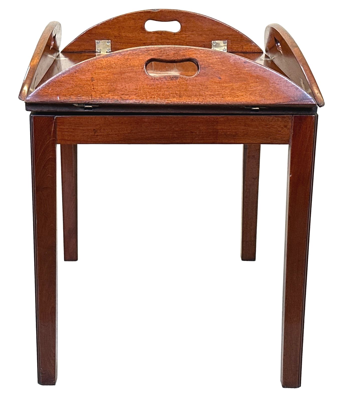 Georgian Mahogany Oval Butlers Tray On Stand (England, Circa 1800) photo furniture