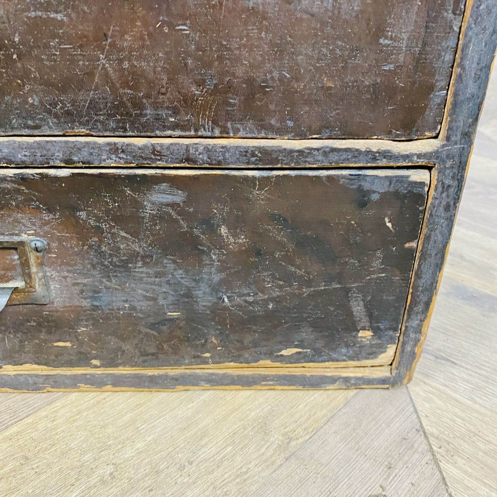 Industrial Small Pine Drawers, 1920s photo Furniture