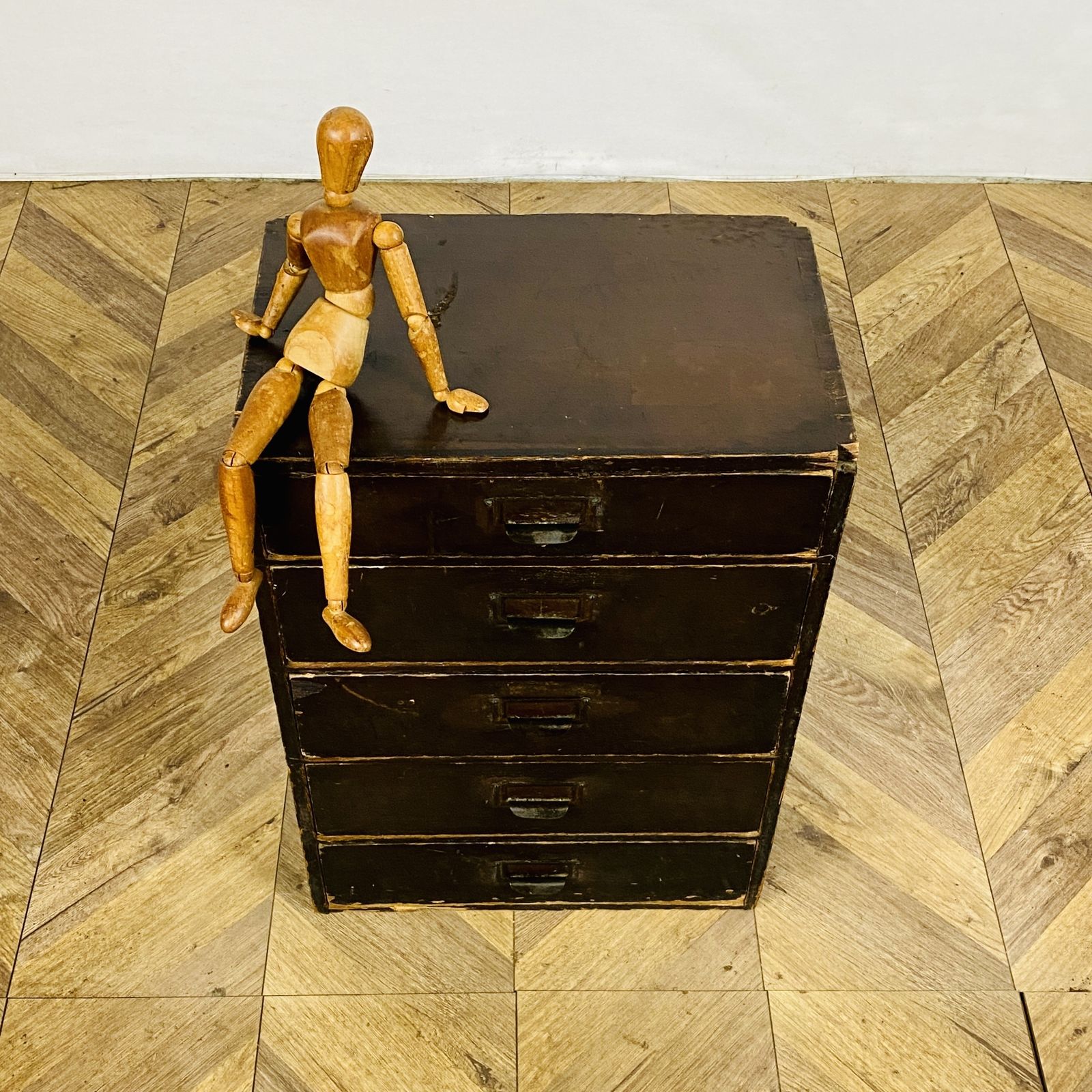 photo for sale Industrial Small Pine Drawers, 1920s