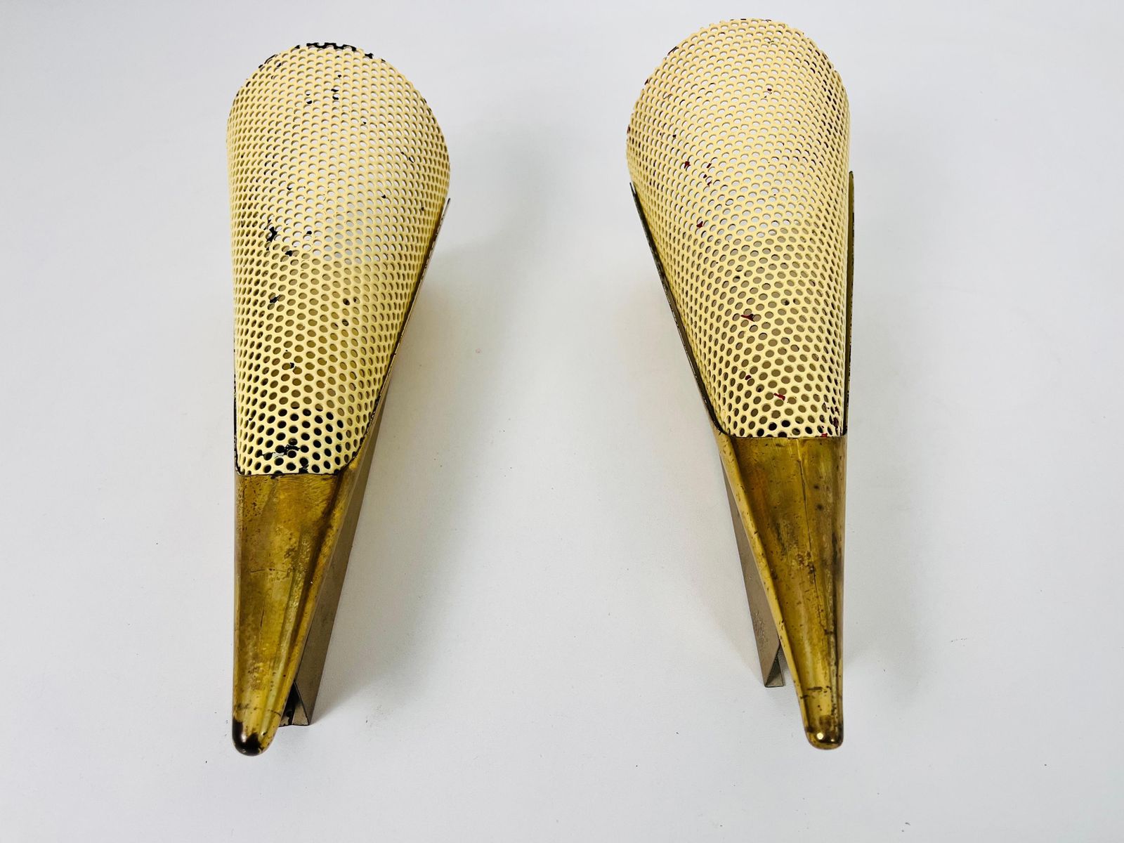 Pair Of 2 Brass Sconces By Maison Lunel, 1960, France photo for sale