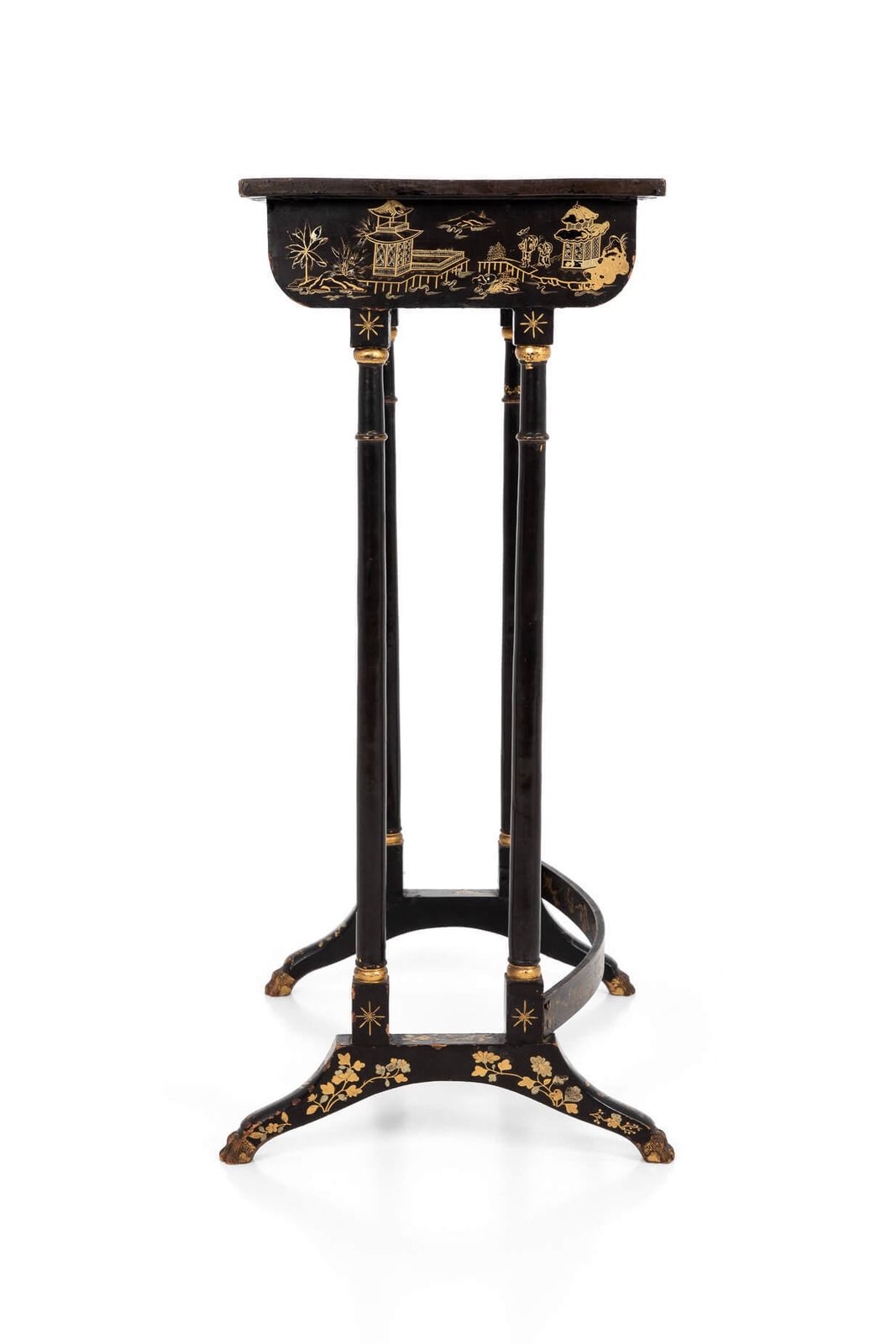 Furniture Regency Period Chinoiserie Nest Of Tables photo