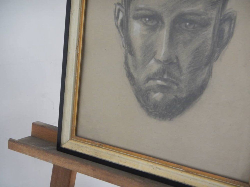 Mina Anselmi, Man's Face, 1940, Framed photo for sale