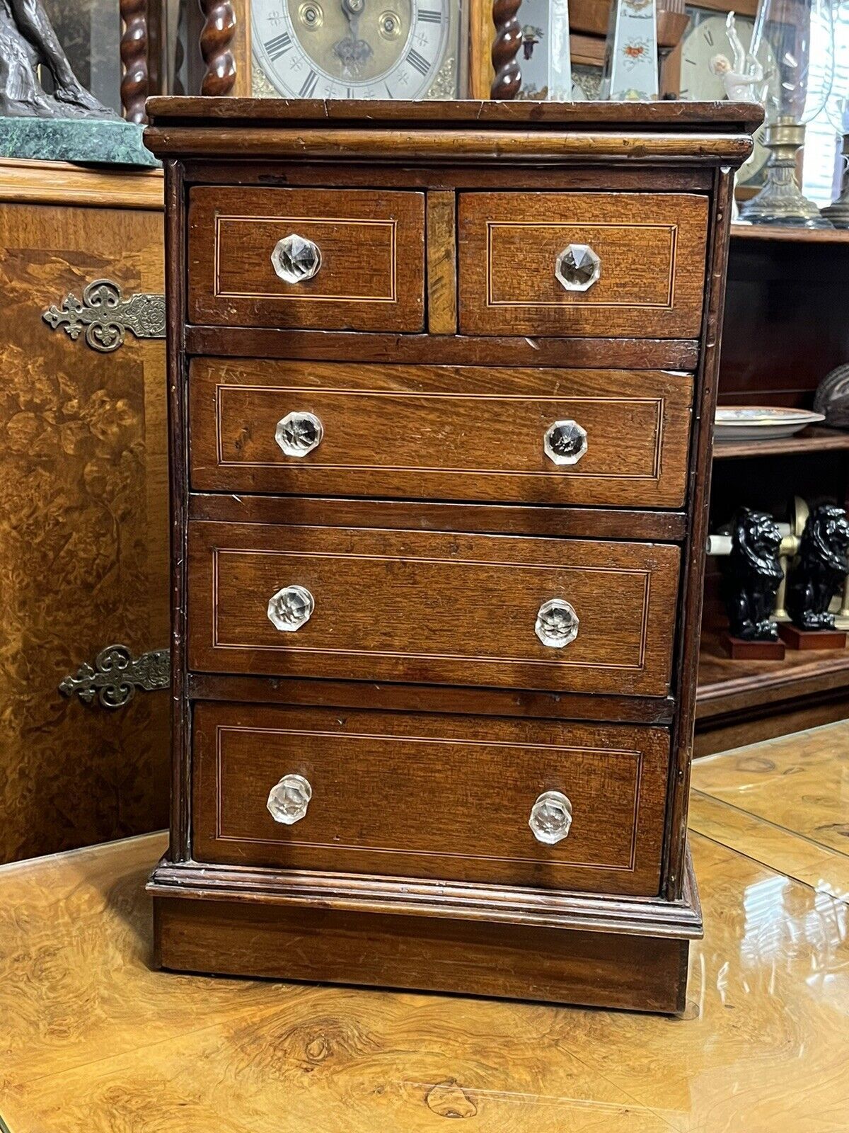 Victorian Set Of Table Top Jewellery/ Collectors Drawers. photo for sale