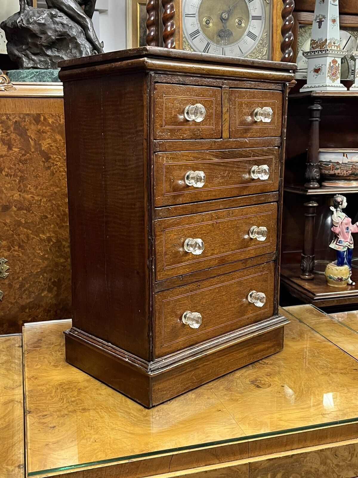 Victorian Set Of Table Top Jewellery/ Collectors Drawers. photo Furniture