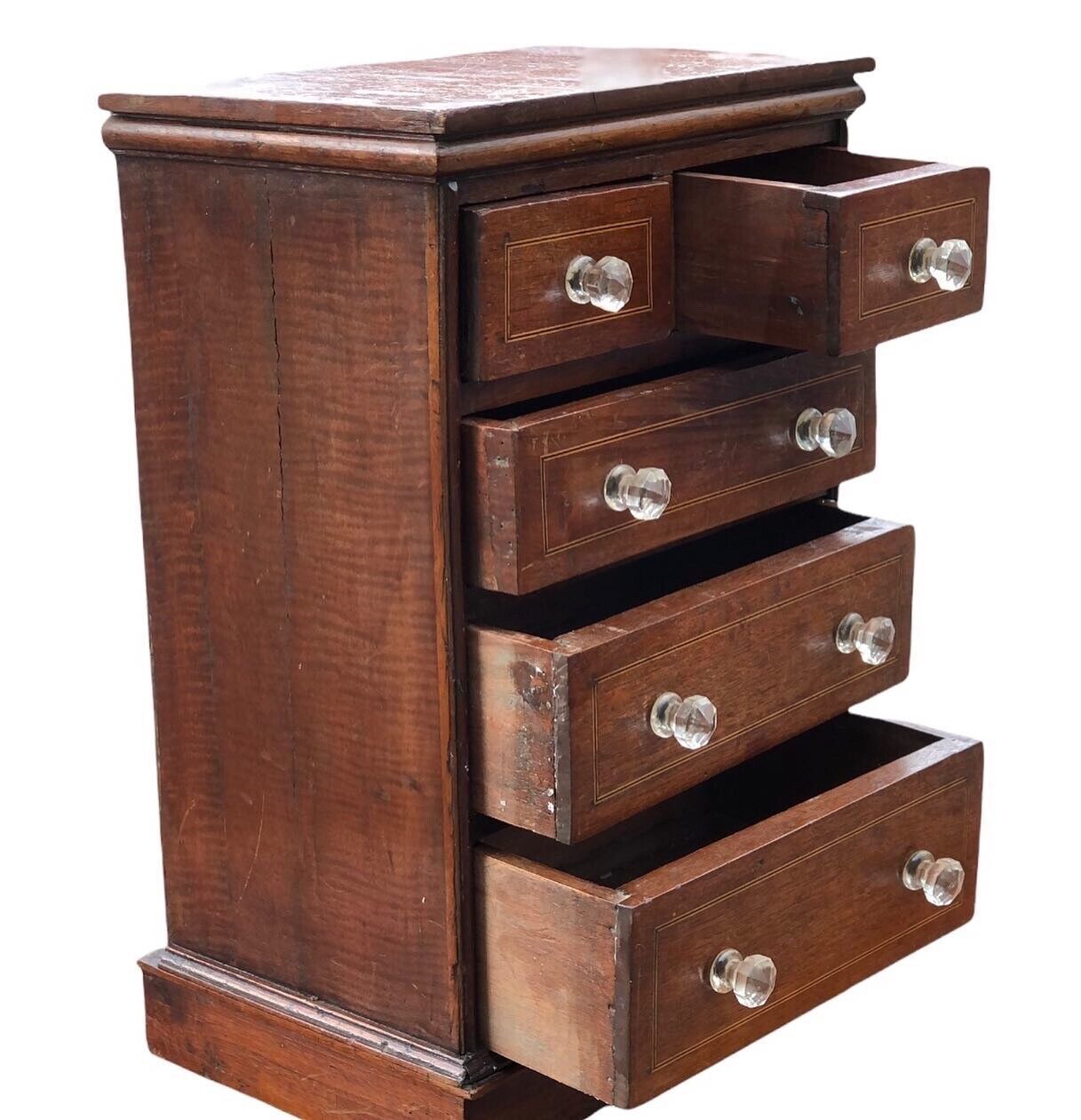 photo furniture Victorian Set Of Table Top Jewellery/ Collectors Drawers.