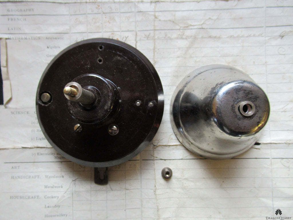 Art Deco Bakelite & Chrome French Conical Doorbell/Butler Bell   Enclosed By Saco photo Home Fixtures