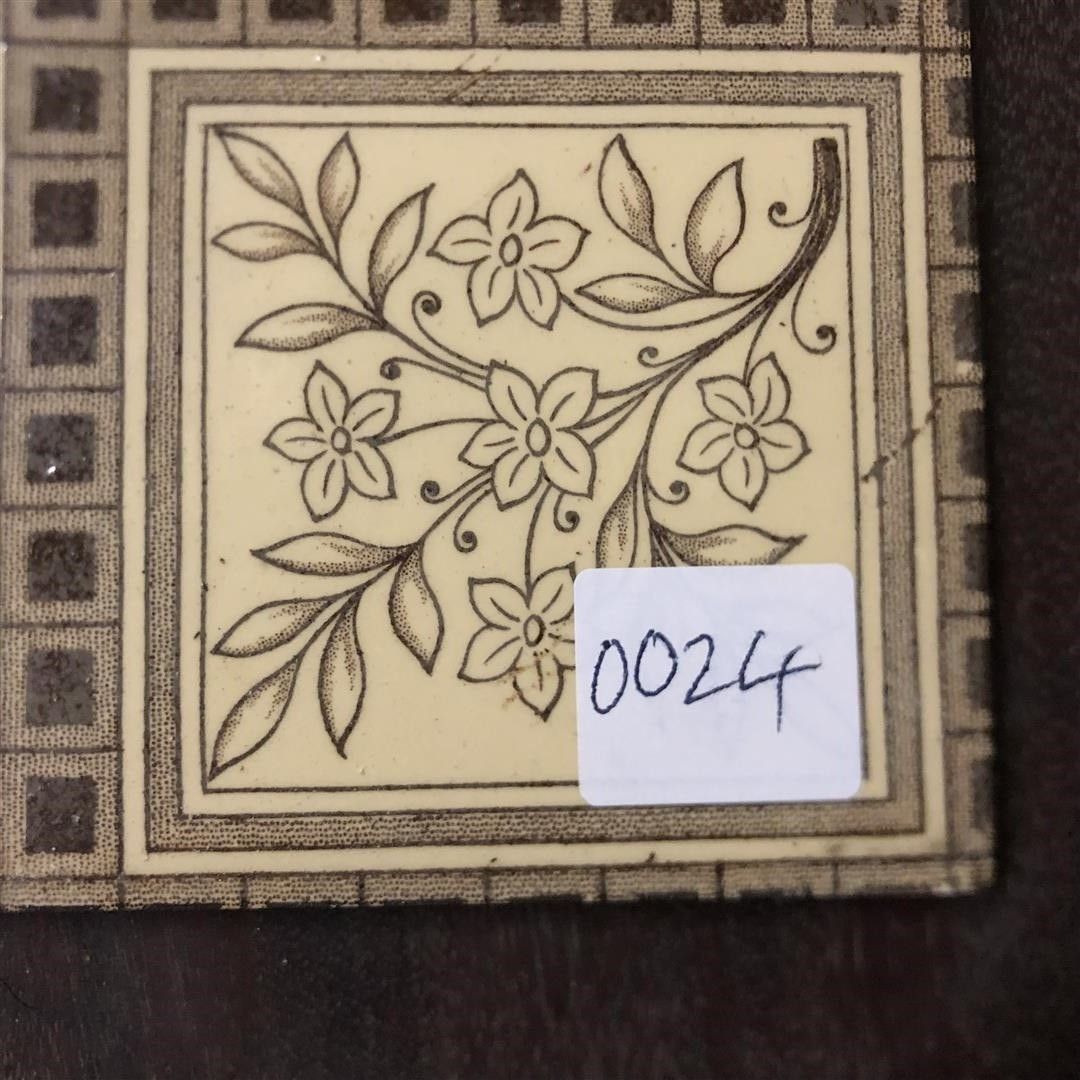 Nine Antique Ceramic Fireplace Tiles 1800's 0024 photo furniture