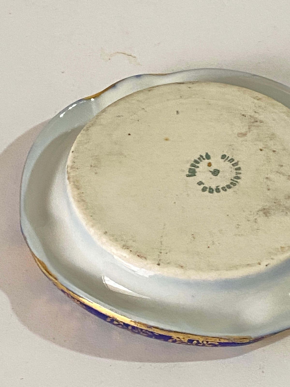 Early 20th Century, Ashtray In Porcelain, Hand Painting photo for sale