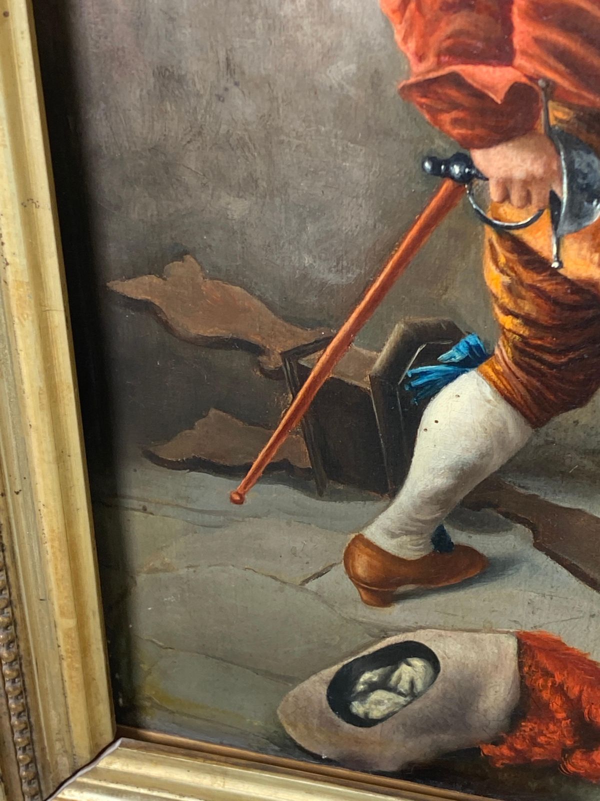 photo for sale Authentic 19th Century Oil Painting, Italy, Attributed To Guiseppe Guzzardi