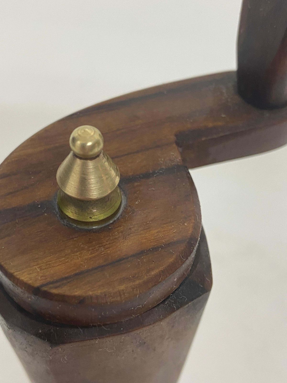 Old Pepper Mill In Olive Wood, Circa 1970, France photo 286.0
