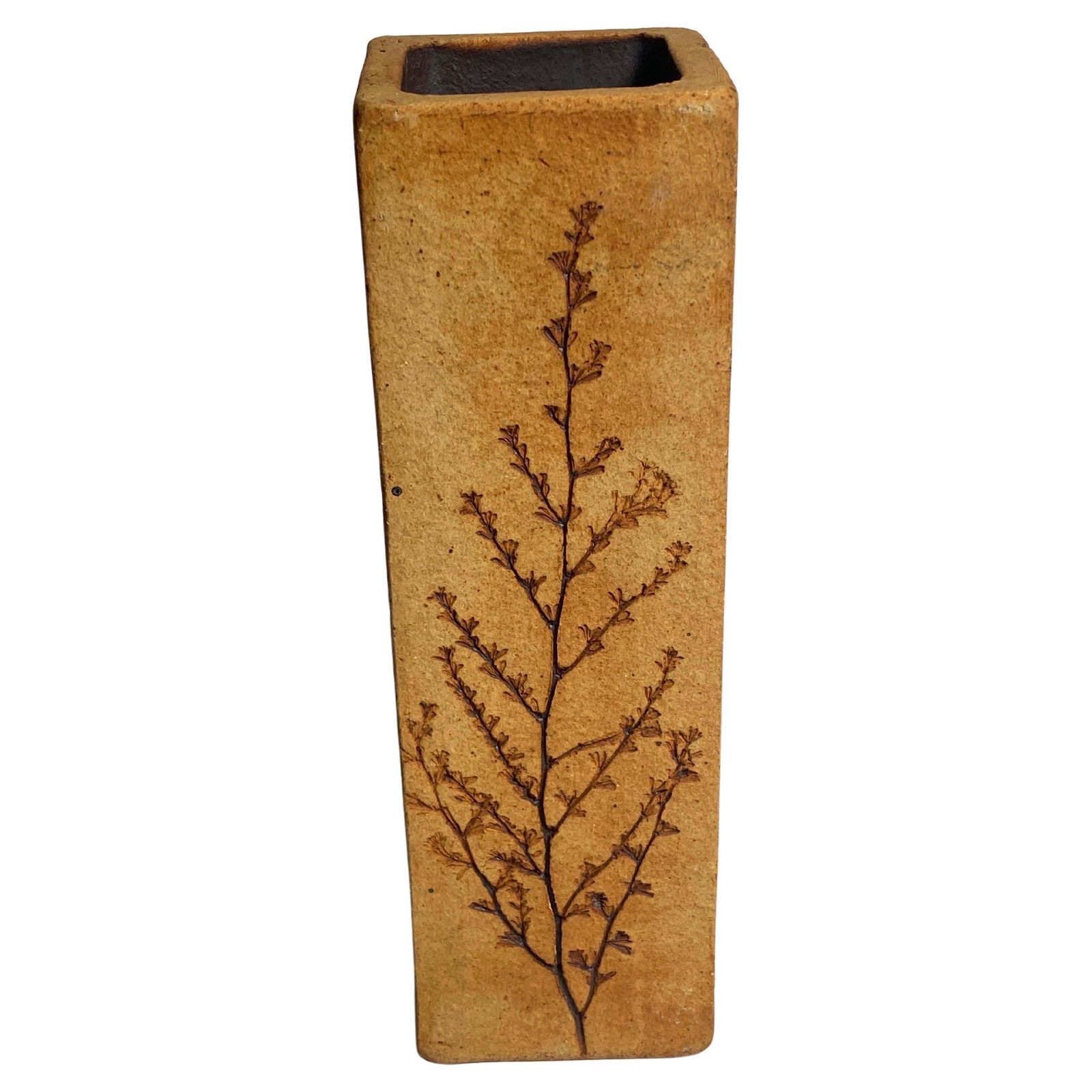 Sandstone Vase, Brown Color, France, 1960