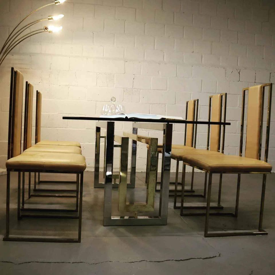 Italian Dining Room Set By Renato Zevi From The 70s photo vinterior