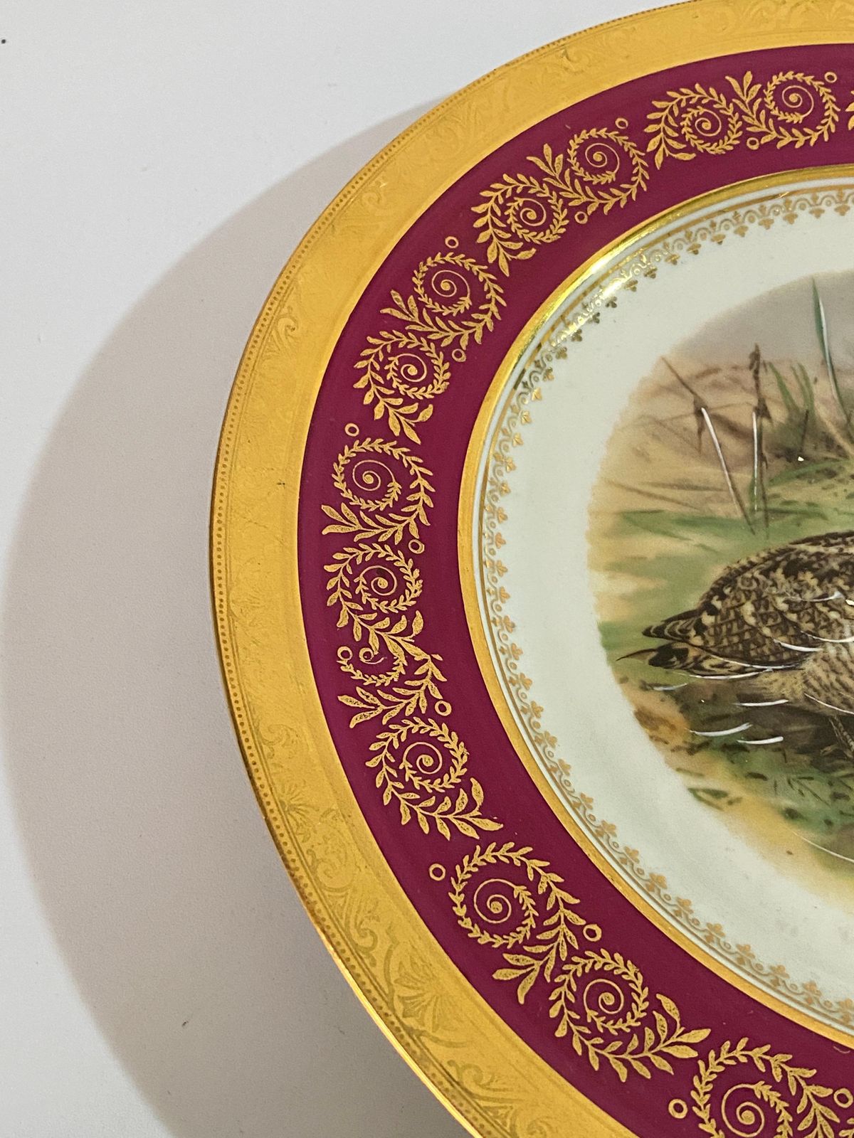 Pair Of Porcelain Plates, Ceramic With Animal Motif, France 1960 photo Home Decor