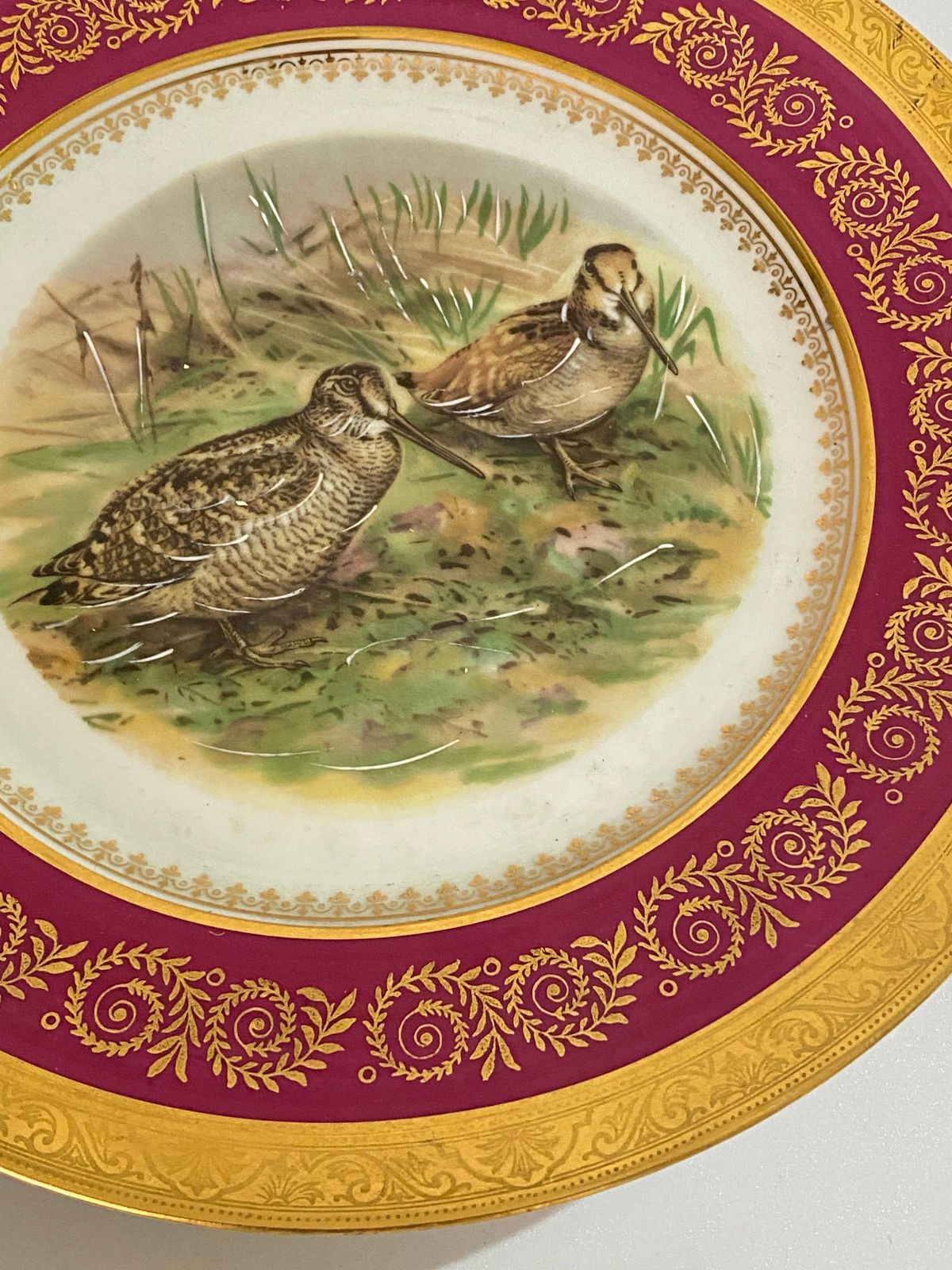Pair Of Porcelain Plates, Ceramic With Animal Motif, France 1960 photo vinterior