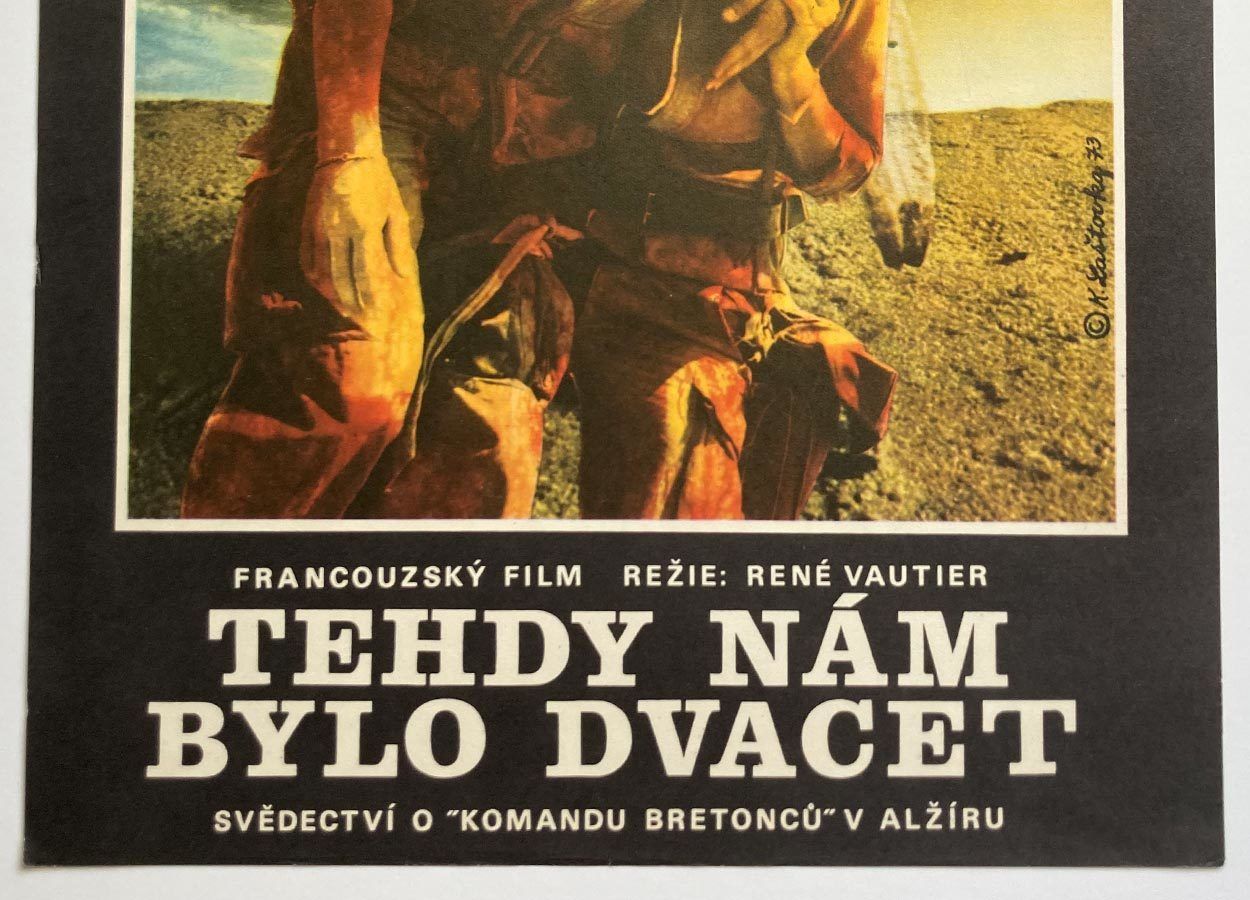 Movie Poster, To Be Twenty In The Aures, Karel Laštovka, 1973 photo for sale