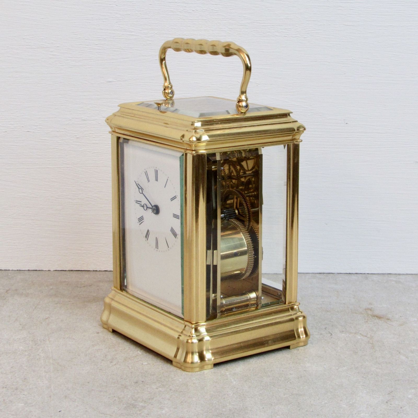 Late 19th Century French Gorge Case Strike Repaeat Carriage Clock. photo furniture