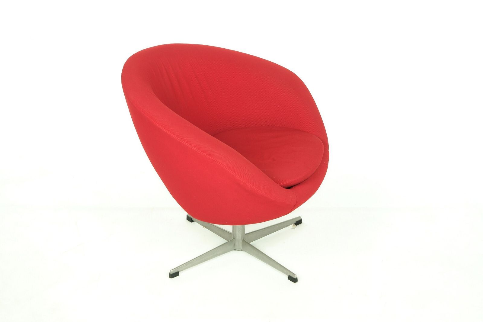 Rotating Cocktail Chair, Red, Vintage, Anonymous, 1960s photo for sale