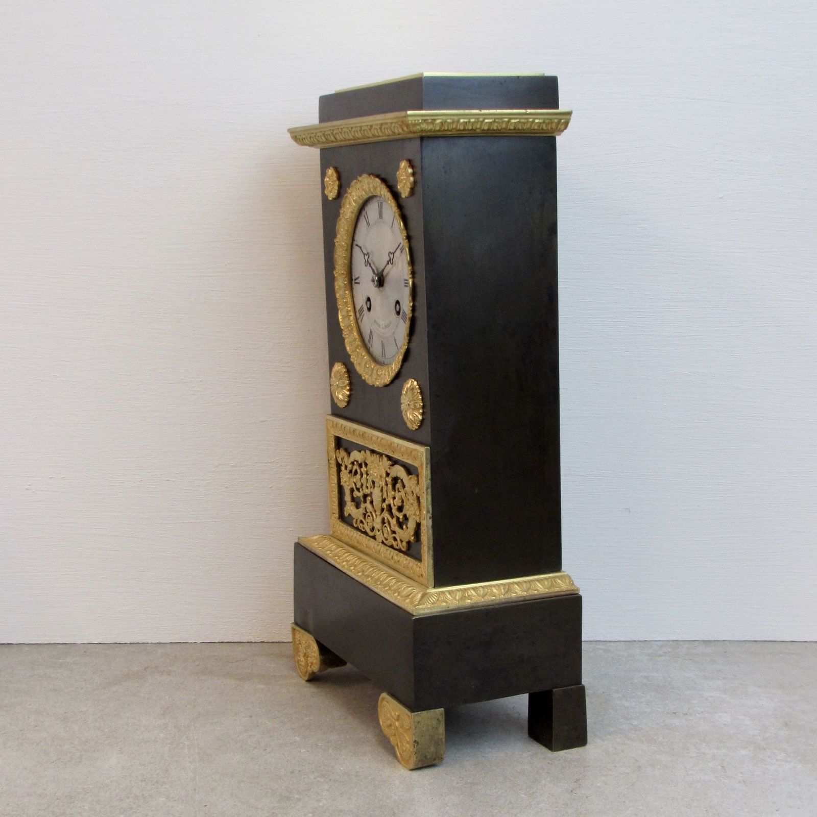 Charles X Period Patinated Bronze And Gilt French Clock By Pons. photo 1295.0
