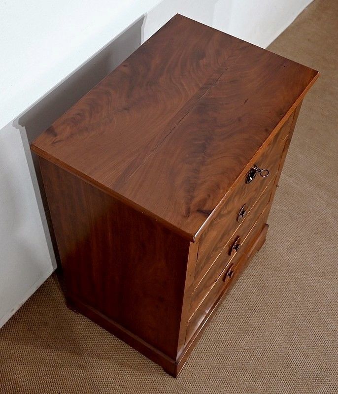 Small Chest Of Drawers In Mahogany Bramble, 19th Century photo 3213.6