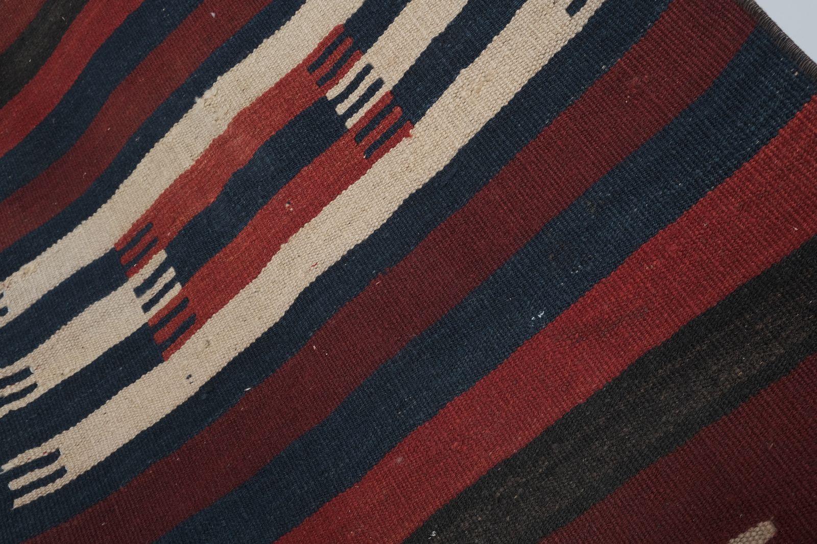 Textiles Striped Long Turkish Kilim Runner Rug 2'7'' X 23'2'' photo