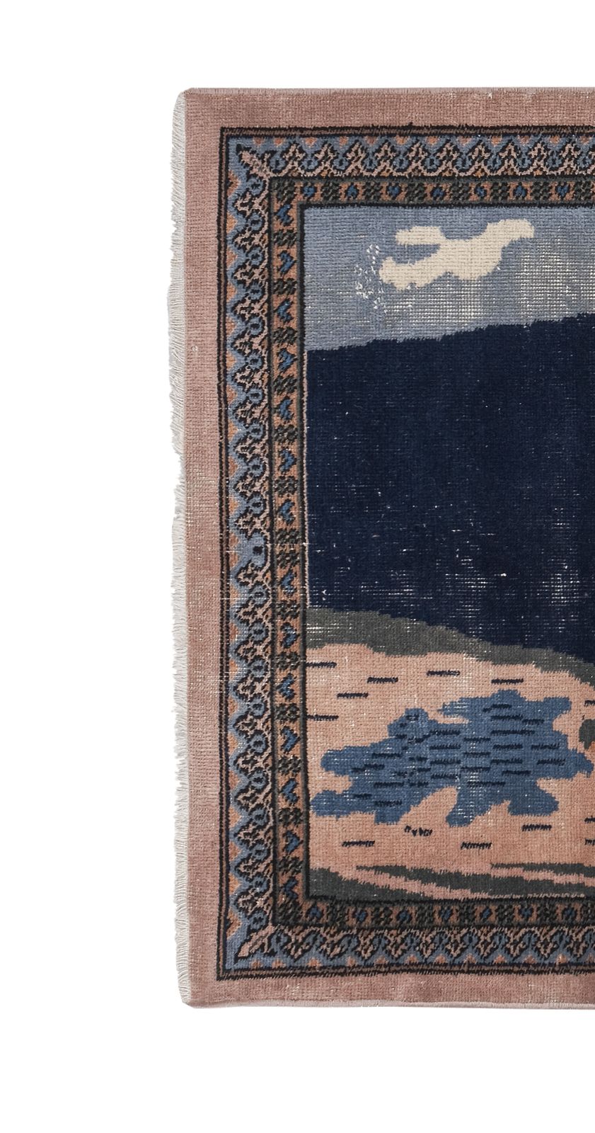 Hand Knotted Lion Carpet   Animal Tapestry 3'3'' X 4' photo furniture