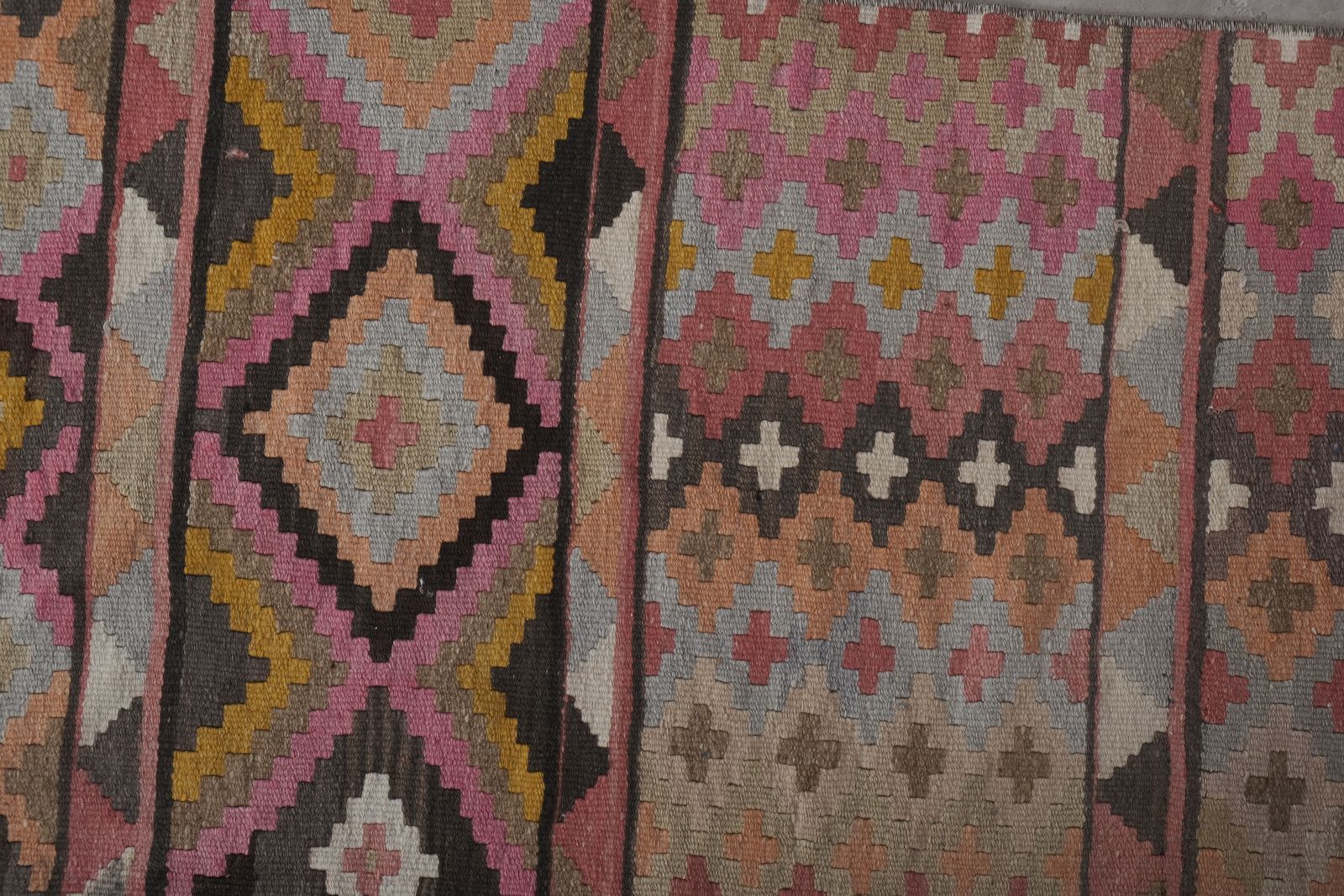 photo for sale Vintage Turkish Stair Kilim Runner Rug 2'5'' X 20'4''