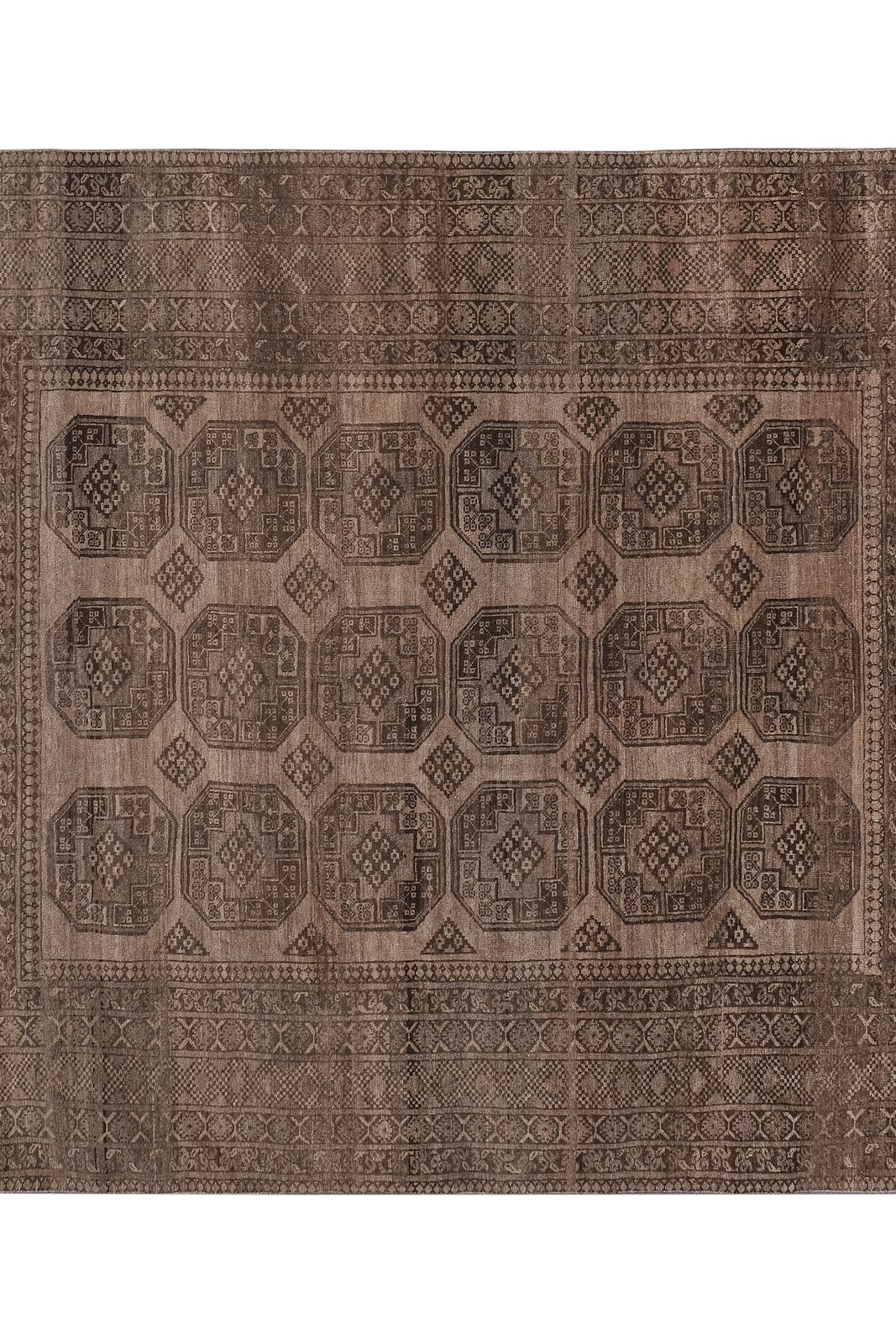 Handknotted Tribal Afghan Turkomen Ersari Village Rug photo for sale