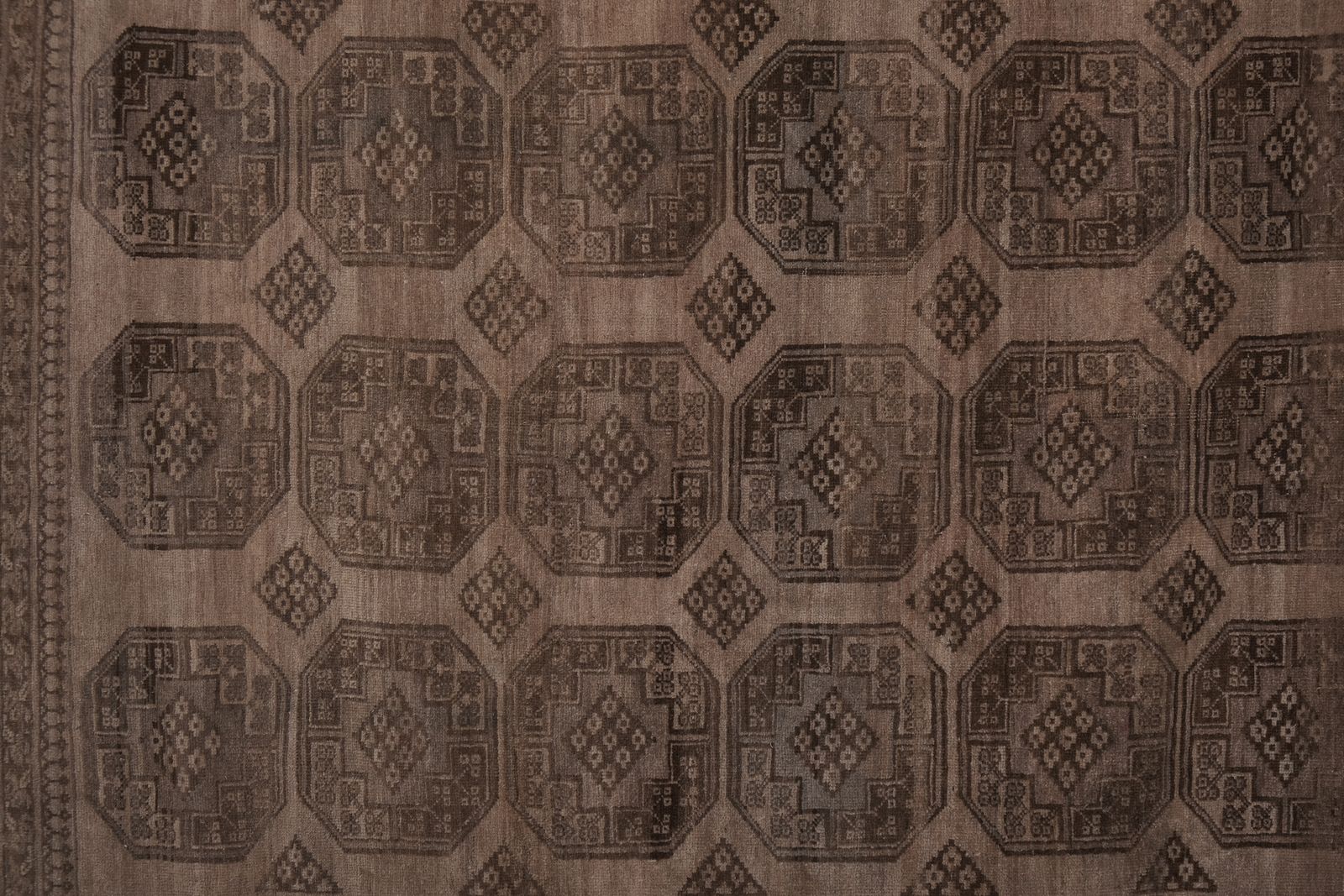 Handknotted Tribal Afghan Turkomen Ersari Village Rug photo vintage