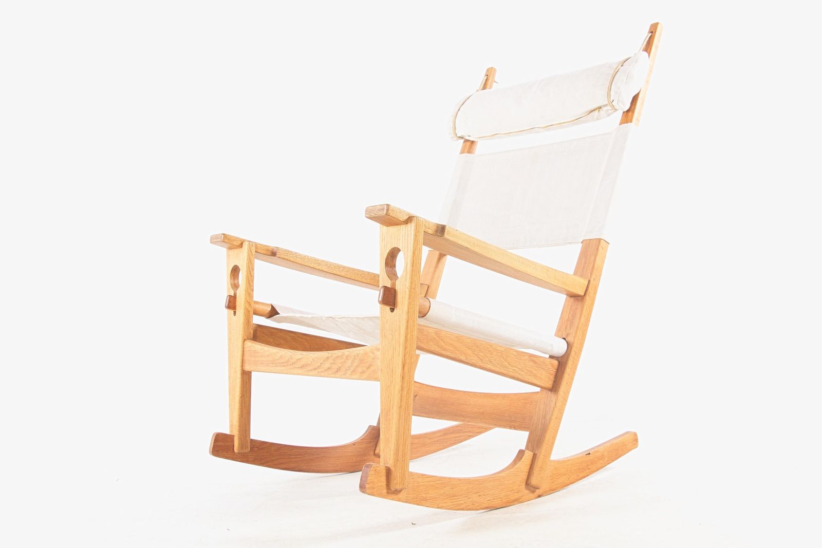 Rocking Chair "Keyhole Chair" By Hans Wegner For Getama, Ge 673 photo for sale