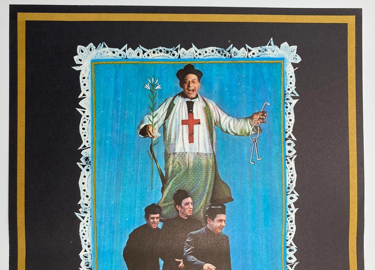 Original Film Poster, Happy Fellows, Dimitrij Kadrnožka, 1974, Genuine Czech Vintage Print photo furniture