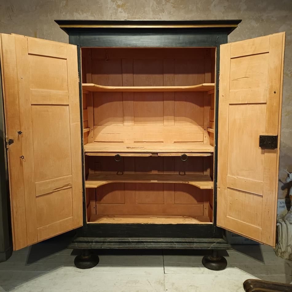 An 18th Century French Painted Walnut Armoire photo furniture