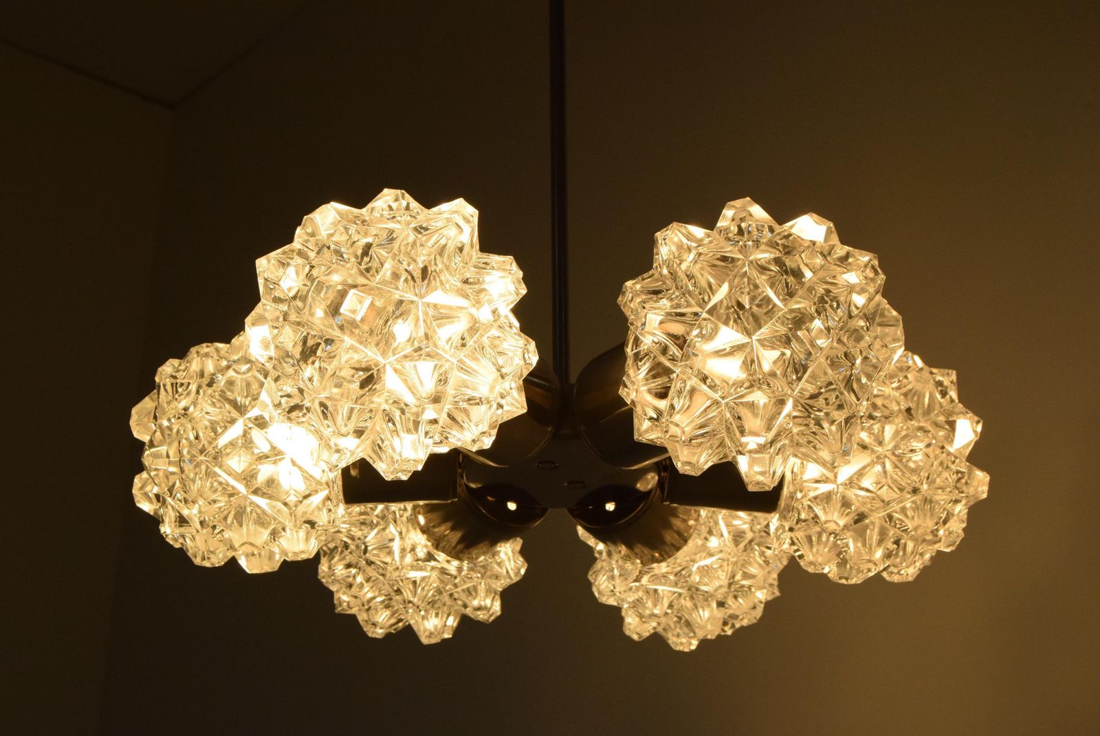 Lighting Set Of Two Chandeliers By Kamenicky Senov,1970's. photo