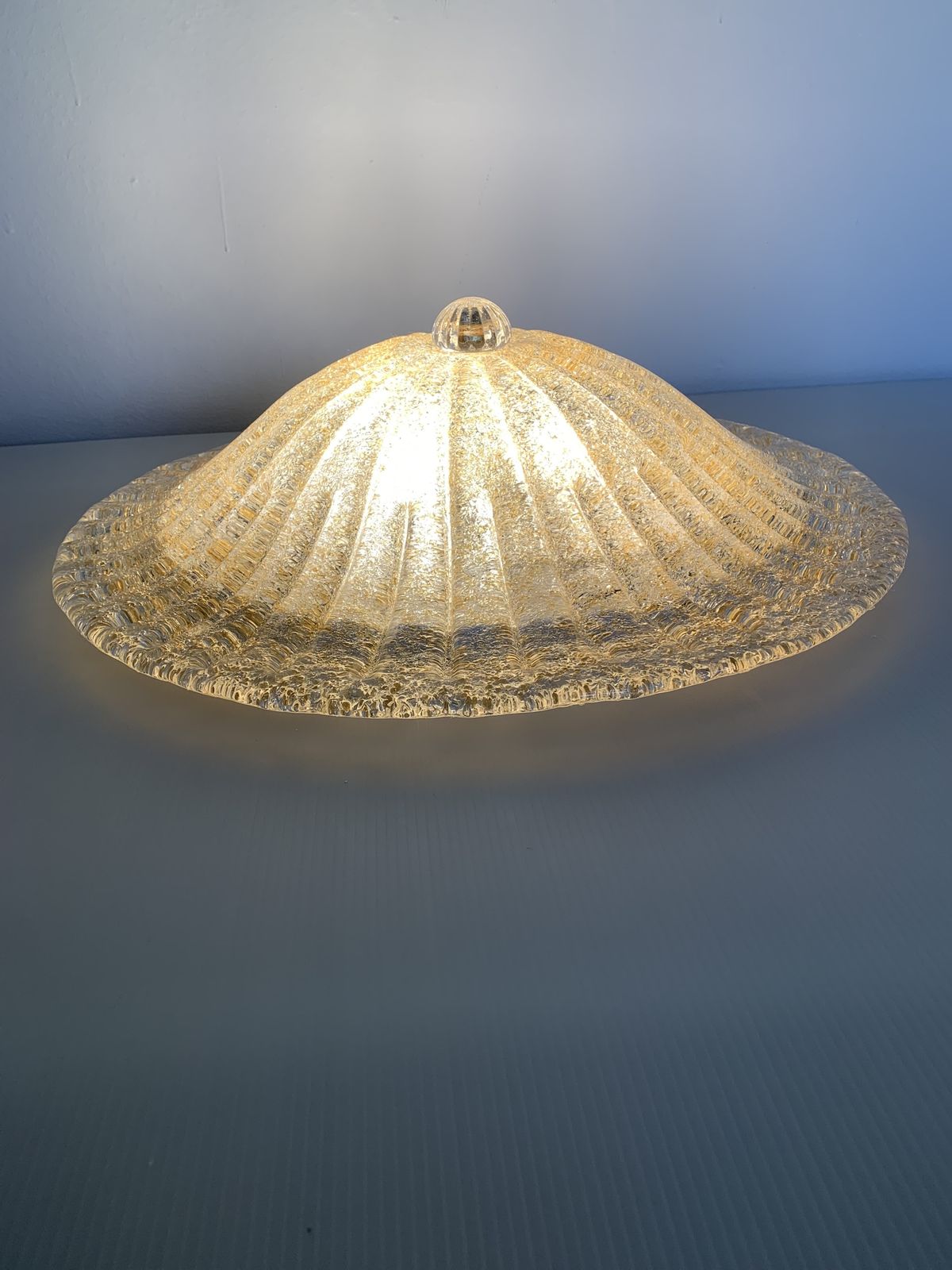 photo for sale Lot Of 2 Impressive Murano Glass Sputnik Chandelier Flush Mount Like Mazzega Zuccheri Venini Barovier Style