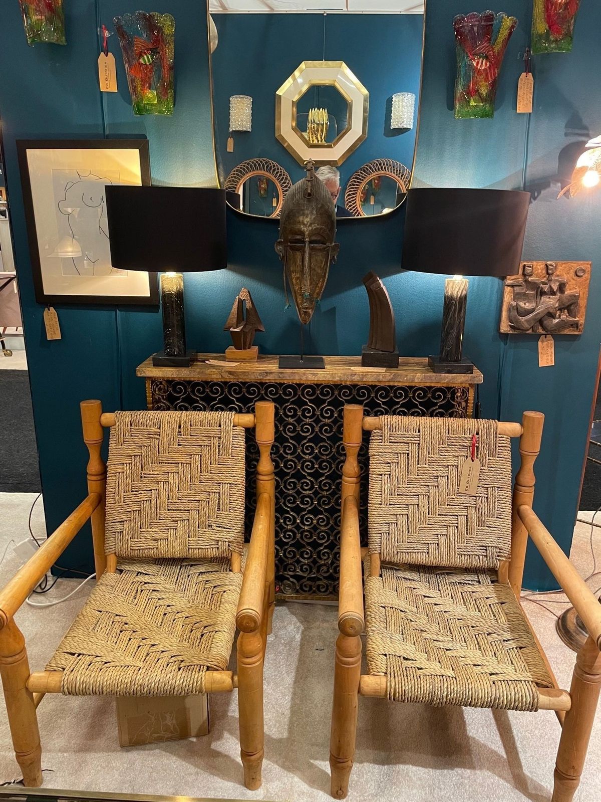 A Wonderful Pair Of 1950s Armchairs By Adrien Audoux And Frida Minet photo buy