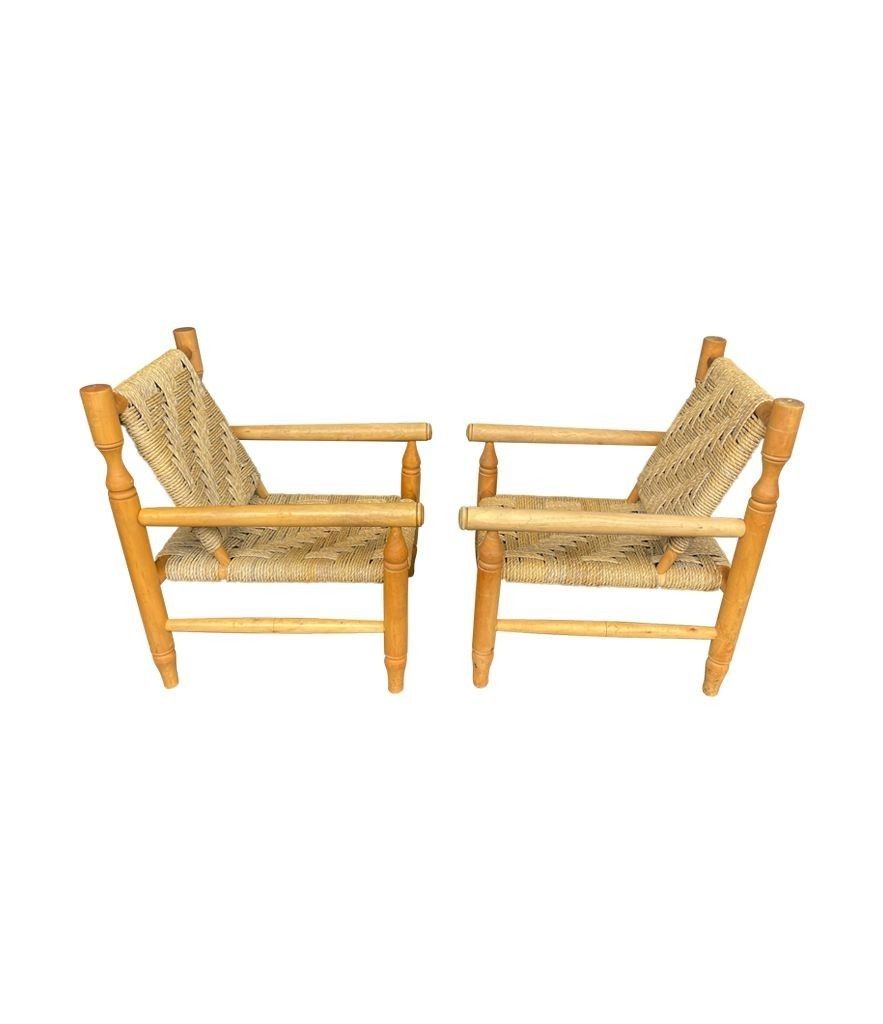 photo furniture A Wonderful Pair Of 1950s Armchairs By Adrien Audoux And Frida Minet