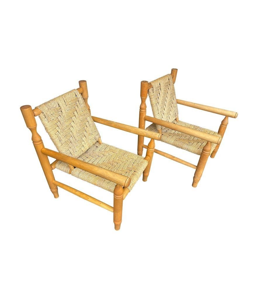 6500.0 A Wonderful Pair Of 1950s Armchairs By Adrien Audoux And Frida Minet photo